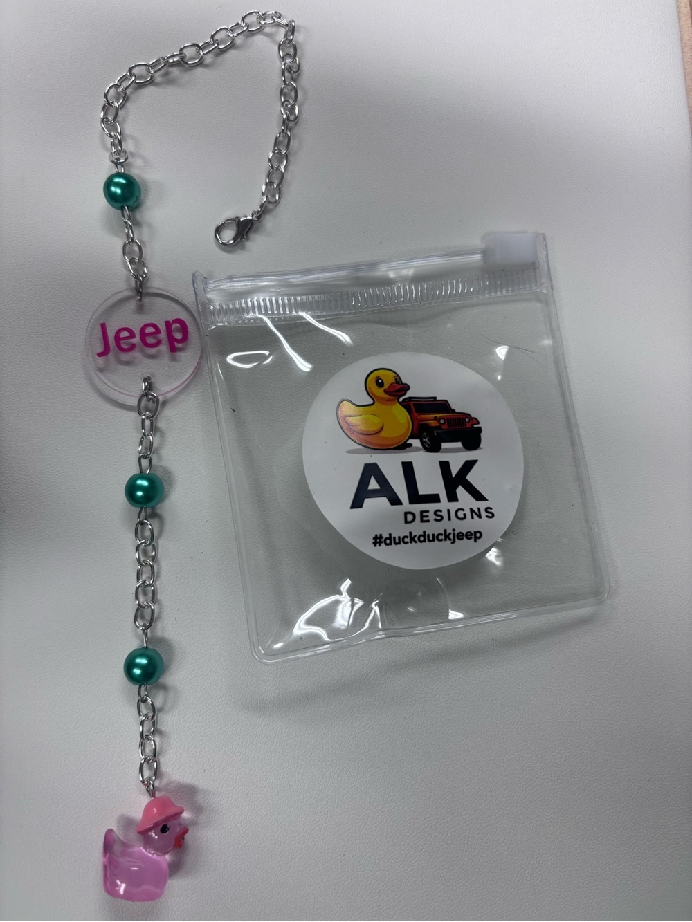 Jeep rearview mirror charm